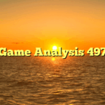 Game Analysis 497