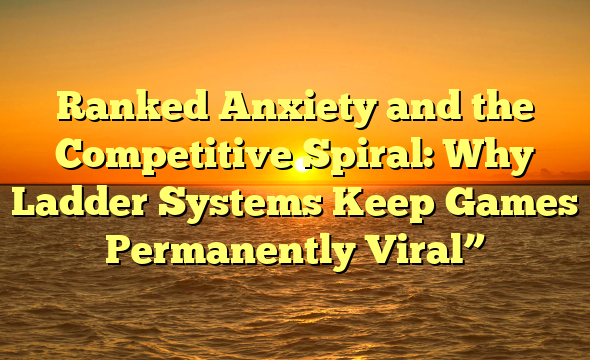 Ranked Anxiety and the Competitive Spiral: Why Ladder Systems Keep Games Permanently Viral”