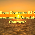 Why Does Coursera AI Coach Recommend Unrelated Courses?